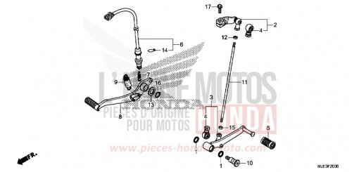PEDALE CBR650FAH de 2017
